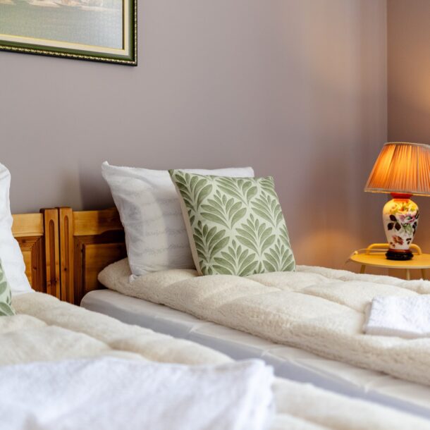 Уютна и светла спалня в guest house River Rest Ветрен с изглед към река Дунав – идеално място за релакс и спокойствие сред природата.